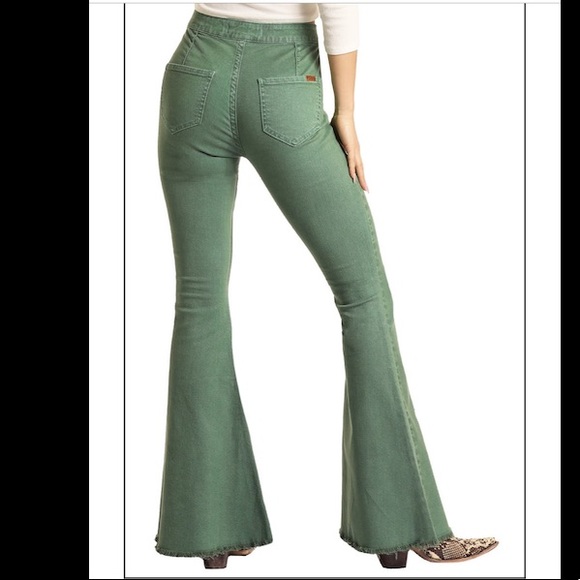 Rock&Roll denim super flares TALL girl approved! 30x36 - Picture 2 of 6